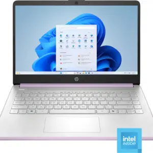 LAPTOP LENOVO 14-dq6104dx Intel N150, 4GB RAM, 128GB UFS, Pantalla 14" HD, Teclado Inglés, COLOR HONEY LAVENDER