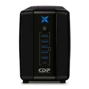 UPS CDP R-UPR1008i, 1000VA/500W, 8 Tomas, 5 USB Tipo-A, 1 USB Tipo-C