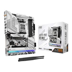 Placa Madre ASROCK X870 Pro RS WiFi, Chipset AMD X870, Socket AMD AM5, ATX Motherboard (51DL001)