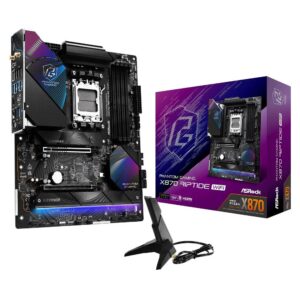 Placa Madre ASROCK X870 Riptide WiFi, Chipset AMD X870, Socket AMD AM5, ATX Motherboard (51DL001)