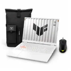 laASUS TUF GAMING A16 FA608UMI-TU255, Ryzen 7 260, 16GB DDR5, 512GB SSD, RTX 5060, 16" WUXGA / Mochila ASUS y mouse ASUS