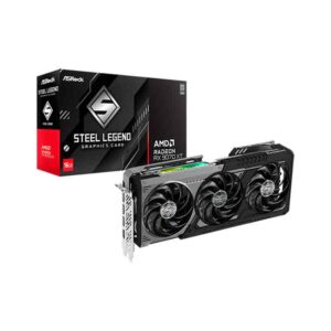 TARJETA DE VIDEO ASROCK RX 9070 XT STEEL LEGEND DARK 16GB GDDR6 TRIPLE FAN