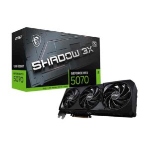 TARJETA DE VIDEO MSI NVIDIA GEFORCE RTX™ 5070 12GB SHADOW 3X OC GDDR7 TRIPLE FAN