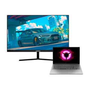 LAPTOP GAMER LENOVO LOQ ESSENTIAL 15ARP10E RYZEN 7 7735HS, SSD 512GB, RAM 16GB, RTX 3050 6GB, 15.6″ FHD, WINDOWS 11 + MONITOR GAMER ANTRYX VISION IPX2711GOL, 27″ IPS, FHD, 144Hz, 1ms