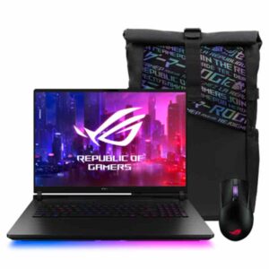 LAPTOP ASUS ROG STRIX SCAR 18 G835LX-SA119W (90NR0LF1-M008B0), INTEL CORE ULTRA 9-275HX, SSD 2TB, RAM 64GB (2X32GB) DDR5, RTX 5090 24GB, 18 WQXGA MINI LED 240 HZ, TECLADO: LATINOAMERICANO, NEGRO, WINDOWS 11 HOME, WINDOWS 11 HOME, INCLUYE MOCHILA Y MOUSE