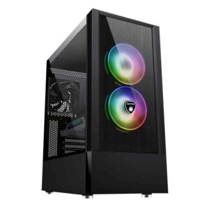 CASE ANTRYX RX 460 MESH BLACK 2FAN ARGB
