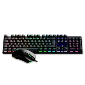 COMBO X2 TECLADO Y MOUSE SWICHT BLUE GC 3100 NEGRO