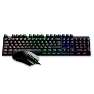 COMBO X2 TECLADO Y MOUSE SWICHT ROJO GC 3100 NEGRO