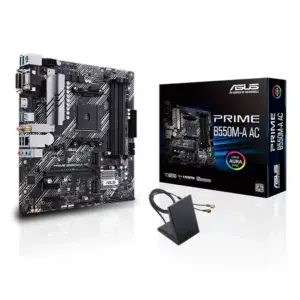 PLACA MADRE AMD ASUS PRIME B550M-A AC, WI-FI, AM4 AMD