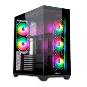 CASE ANTRYX FX 970 PRO, 5 COOLER ARGB, USB TIPO-C, 2 V/TEMPLADO