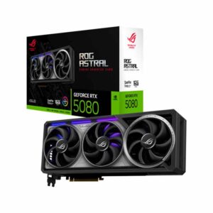 TARJETA DE VIDEO ASUS NVIDIA GEFORCE ROG ASTRAL RTX™ 5080 16GB GDDR7 OC BLACK EDITION TRIPLE FAN