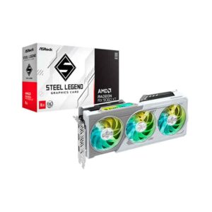 TARJETA DE VIDEO ASROCK RX 9060 XT STEEL LEGEND 8GB OC GDDR6 TRIPLE FAN