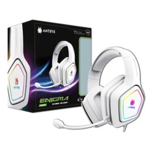 AUDIFONO ANTRYX ENIGMA WHITE 7.1 GAMING HEADSET