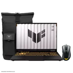 ASUS TUF GAMING F16 FX608JMR-RV352, Intel Core i7-14650HX, 16GB DDR5, 512GB SSD, RTX 5060, 16" WUXGA, FreeDOS / Incluye mochila y mouse marca ASUS