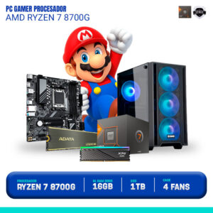 PC GAMER PROCESADOR AMD RYZEN 7 8700G, AM5