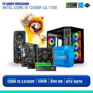 PC GAMER PROCESADOR INTEL CORE i5 12400F LG 1700