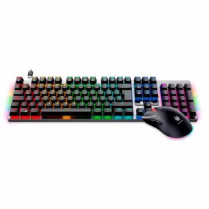 TECLADO GC-4500 TRIX CON RGB, 8000 DPI, SWITCHES MECÁNICOS Y TRIPLE CONEXIÓN (BLUETOOTH, 2.4G Y USB)