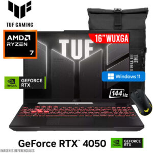 ASUS TUF GAMING A16 FA607NUQ-RL210W, Ryzen 7 170, 8GB DDR5, 512GB SSD, RTX 4050, 16" WUXGA, Windows 11
